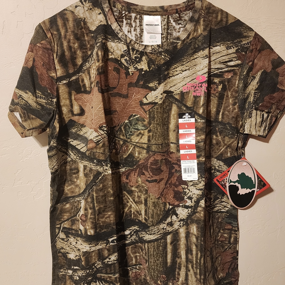 Lot Of 6 - Mossy Oak Women's Camouflage T-Shirt Size Large